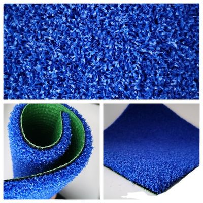 Densiteit PE Blauwe kleur Buiten kunstgras voor tennisbaan Padelgras tegen betaalbare prijzen