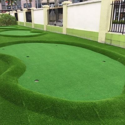 Golf zetten groen kunstgras met PP Net SPU Latex backing en polypropyleen