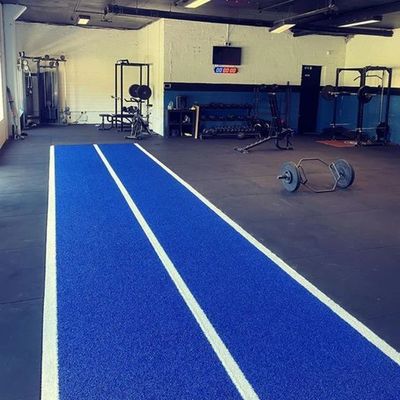 Groene 15 mm hoog kunstgrasmat voor commerciële sportscholen