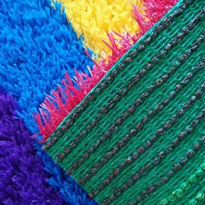 Rood Geel Blauw Paars Kunstmatig Kinderen Gras Gras Regenboog Landingsbaan Dichtheid 22050 steken/m2
