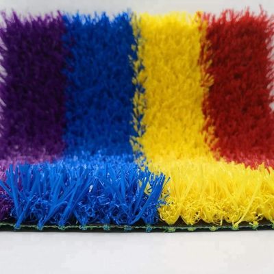 Rood Geel Blauw Paars Kunstmatig Kinderen Gras Gras Regenboog Landingsbaan Dichtheid 22050 steken/m2