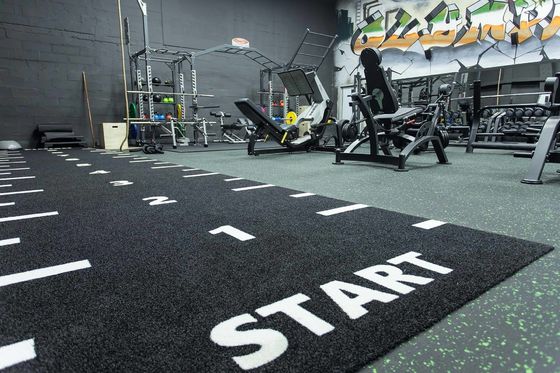 Dorelom Fitness Grass Carpet Flooring Zwart Blauw Regenboog Synthetisch Fake Turf Gym Kunstgras Voor Fitness