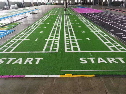 Dorelom Fitness Grass Carpet Flooring Zwart Blauw Regenboog Synthetisch Fake Turf Gym Kunstgras Voor Fitness