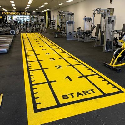 Dorelom Fitness Grass Carpet Flooring Zwart Blauw Regenboog Synthetisch Fake Turf Gym Kunstgras Voor Fitness