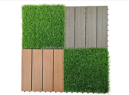 Kunstgrastegels 30x30cm 3cm hoog Hooihaai Groen Geschikt voor binnen- en buitenwerk