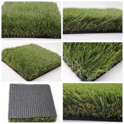 Hoogdichtheid UV-bescherming Kunstgras Residentieel groen tapijt met 6 mm invulling