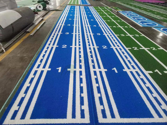 Pre-naaien groen kunstgras Gym Turf voor gym Running Track Power Sledding 15mm Pile Height