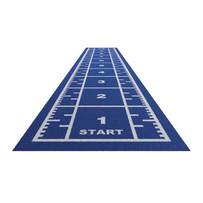 Hoge dichtheid 63000 hechtingen/m2 Gymvloergras met trekslee en metermerk