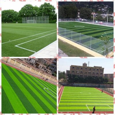 Duurzame constructie Groen PE 12000 DTEX Synthetisch gras voor voetbalveld
