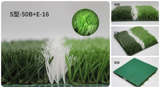 Duurzame constructie Groen PE 12000 DTEX Synthetisch gras voor voetbalveld