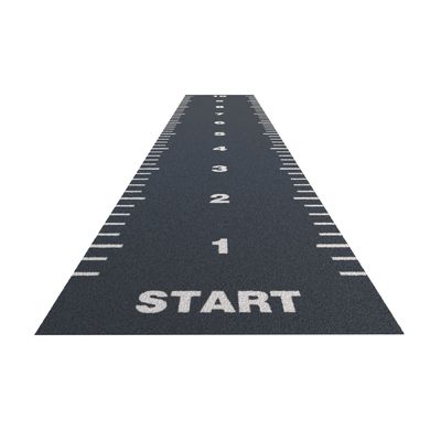 PE maat 3/16 inch Outdoor Activiteit Kunstgras Gym vloer mat met slee track