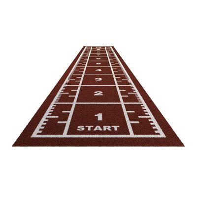 PE maat 3/16 inch Outdoor Activiteit Kunstgras Gym vloer mat met slee track