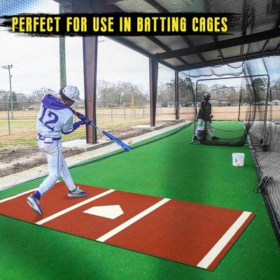 Commerciële 5ft*8ft Duurzaam Kunstgras Baseball Batting Mat voor Outdoor Practice