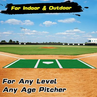 Baseball Batting Mat voor Indoor Outdoor Training 15mm Pile Height 3/16 inch Gauge