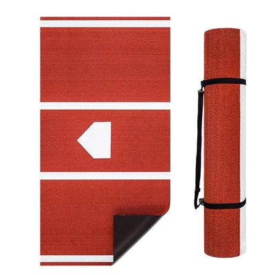 Custom Draagbare Double PP NET PU Backing Baseball Hitting Mat voor Home Plate Practice