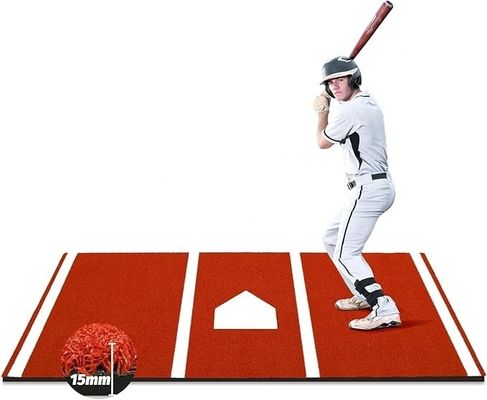 Custom Draagbare Double PP NET PU Backing Baseball Hitting Mat voor Home Plate Practice