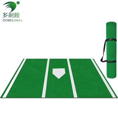 Custom Draagbare Double PP NET PU Backing Baseball Hitting Mat voor Home Plate Practice