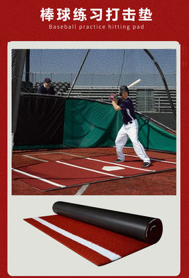Custom Draagbare Double PP NET PU Backing Baseball Hitting Mat voor Home Plate Practice