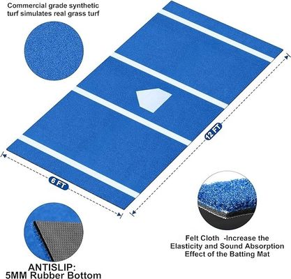 PE Monofilament PP Curly Fiber Batting Mat Reglement Grootte Rasen voor binnen buiten