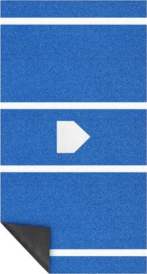Groen/blauw/rood Baseball Mat 12' x 6' Stapelhoogte 15mm Indoor Outdoor Training