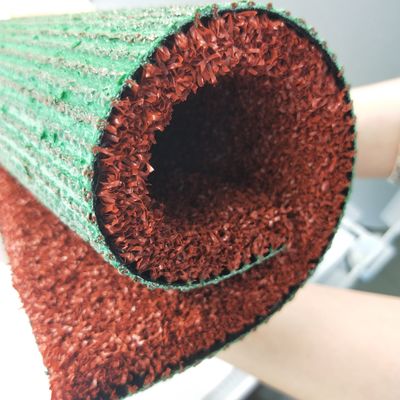 10mm-15mm Hoogte Rood Kunstgras voor Badminton Running Way en Track Sport Badminton