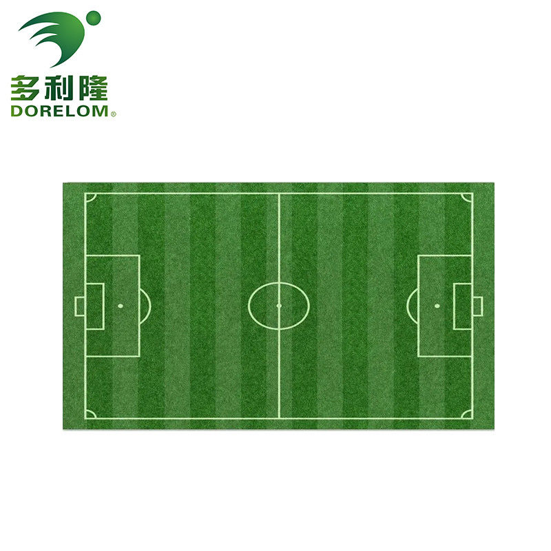 Monofilament PE buitengras op voetbalveld met een hoge dichtheid en een stijfrequentie van 16/10 cm