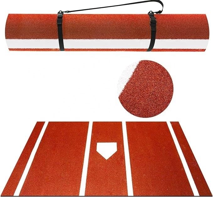 Draagbare mat voor het huis met een niet-glijdend ontwerp en PE-monofilament van PP-krullende vezels